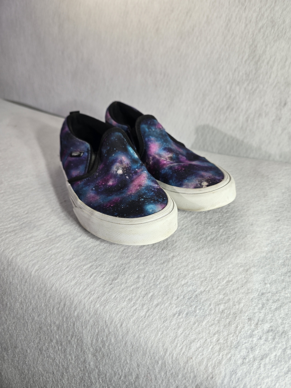 Vans Galaxy Print Slip-On - Black, Blue, Purple Size 6
